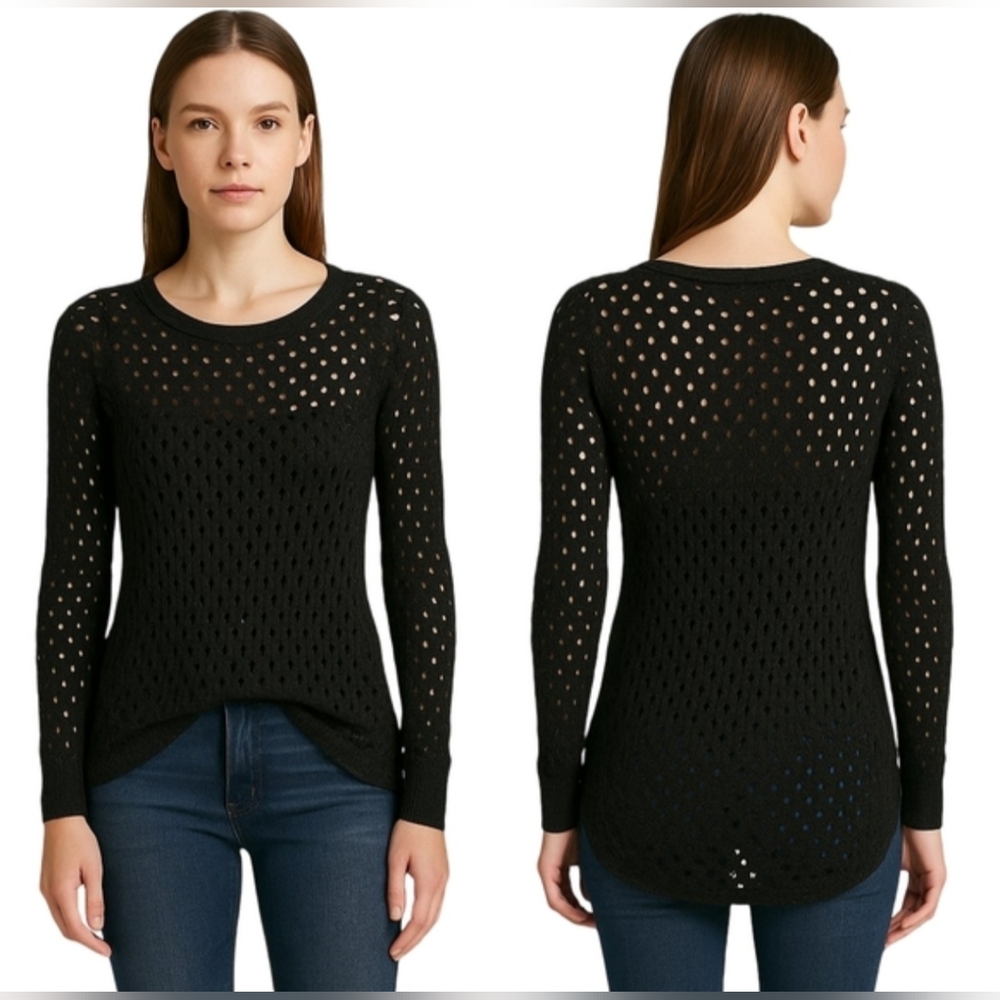 "Fishnet" Black Rock Revival Open Knit Long Sleeve